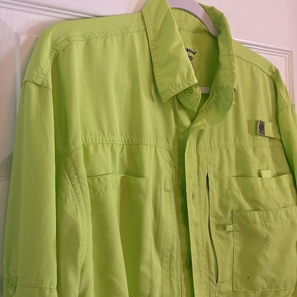 REEL Legends Lime Green Fishing Shirt - Medium - Picture 3 of 11